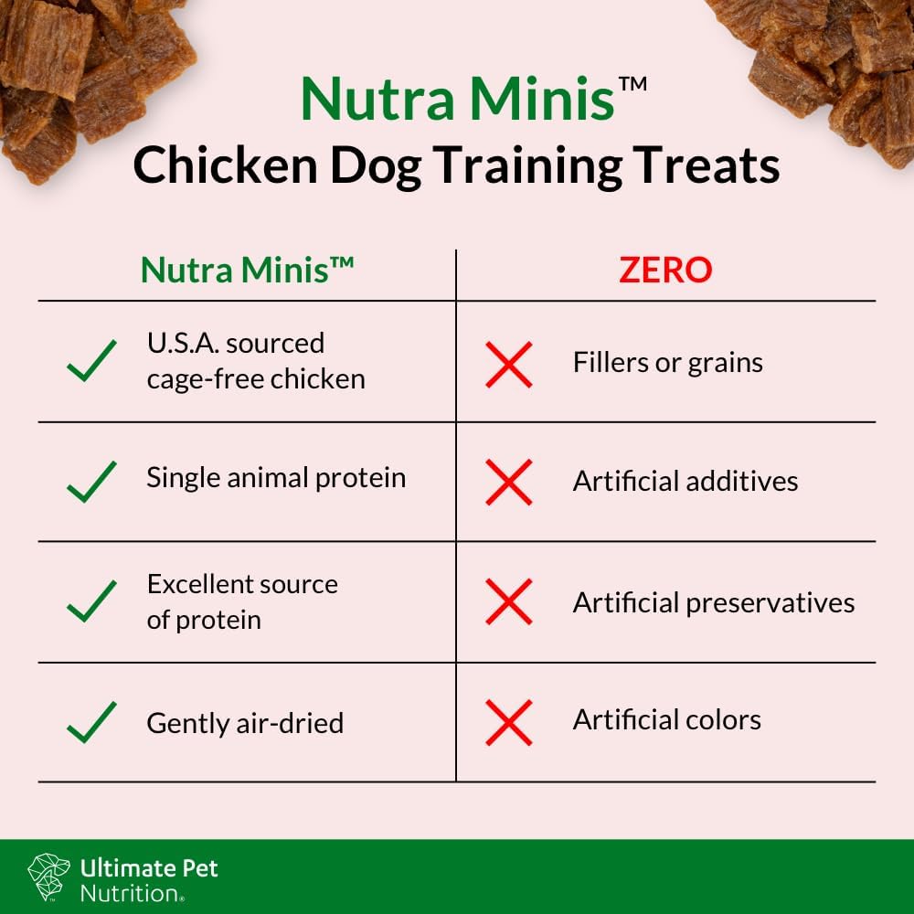 Nutra Minis Air-Dried Dog Training Treats, Beef