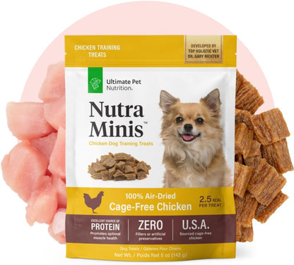 Nutra Minis Air-Dried Dog Training Treats, Beef