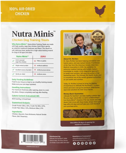 Nutra Minis Air-Dried Dog Training Treats, Beef