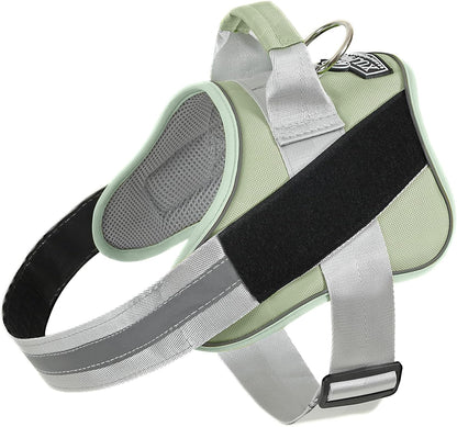 Dog Harness, No-Pull Reflective Dog Vest, Breathable Adjustable Pet Harness with Handle for Outdoor Walking - No More Pulling, Tugging or Choking (Blue, S)