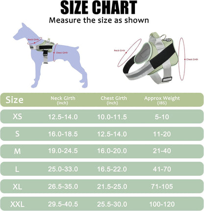 Dog Harness, No-Pull Reflective Dog Vest, Breathable Adjustable Pet Harness with Handle for Outdoor Walking - No More Pulling, Tugging or Choking (Blue, S)