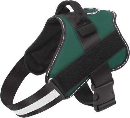 Dog Harness, No-Pull Reflective Dog Vest, Breathable Adjustable Pet Harness with Handle for Outdoor Walking - No More Pulling, Tugging or Choking (Blue, S)
