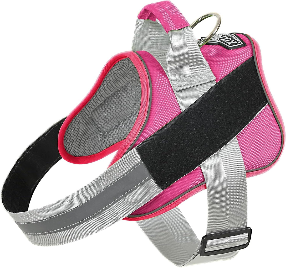 Dog Harness, No-Pull Reflective Dog Vest, Breathable Adjustable Pet Harness with Handle for Outdoor Walking - No More Pulling, Tugging or Choking (Blue, S)