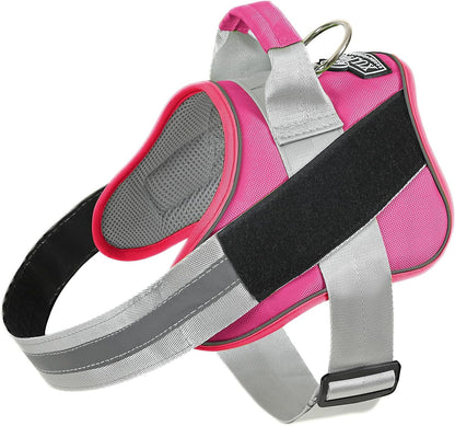 Dog Harness, No-Pull Reflective Dog Vest, Breathable Adjustable Pet Harness with Handle for Outdoor Walking - No More Pulling, Tugging or Choking (Blue, S)