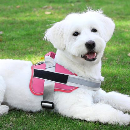 Dog Harness, No-Pull Reflective Dog Vest, Breathable Adjustable Pet Harness with Handle for Outdoor Walking - No More Pulling, Tugging or Choking (Blue, S)