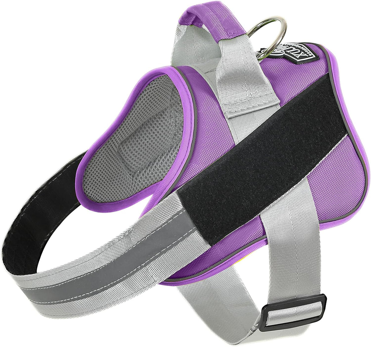 Dog Harness, No-Pull Reflective Dog Vest, Breathable Adjustable Pet Harness with Handle for Outdoor Walking - No More Pulling, Tugging or Choking (Blue, S)
