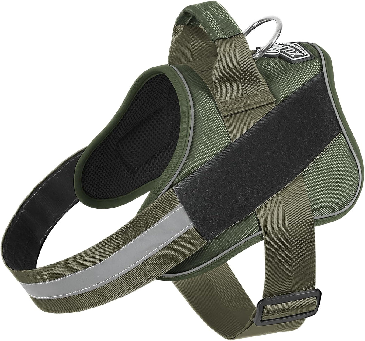 Dog Harness, No-Pull Reflective Dog Vest, Breathable Adjustable Pet Harness with Handle for Outdoor Walking - No More Pulling, Tugging or Choking (Blue, S)