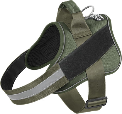 Dog Harness, No-Pull Reflective Dog Vest, Breathable Adjustable Pet Harness with Handle for Outdoor Walking - No More Pulling, Tugging or Choking (Blue, S)