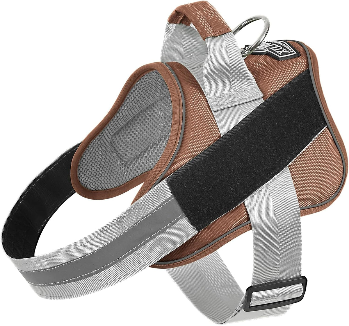 Dog Harness, No-Pull Reflective Dog Vest, Breathable Adjustable Pet Harness with Handle for Outdoor Walking - No More Pulling, Tugging or Choking (Blue, S)