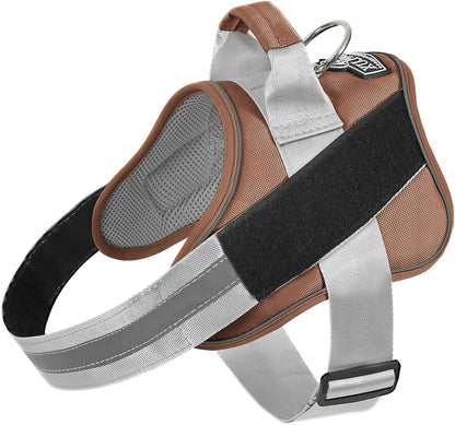 Dog Harness, No-Pull Reflective Dog Vest, Breathable Adjustable Pet Harness with Handle for Outdoor Walking - No More Pulling, Tugging or Choking (Blue, S)