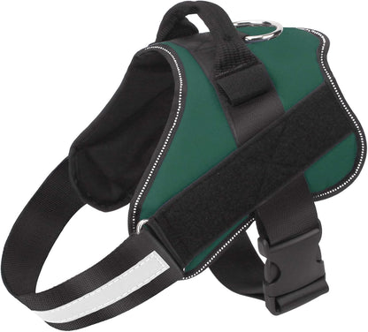 Dog Harness, No-Pull Reflective Dog Vest, Breathable Adjustable Pet Harness with Handle for Outdoor Walking - No More Pulling, Tugging or Choking (Blue, S)