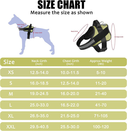 Dog Harness, No-Pull Reflective Dog Vest, Breathable Adjustable Pet Harness with Handle for Outdoor Walking - No More Pulling, Tugging or Choking (Blue, S)