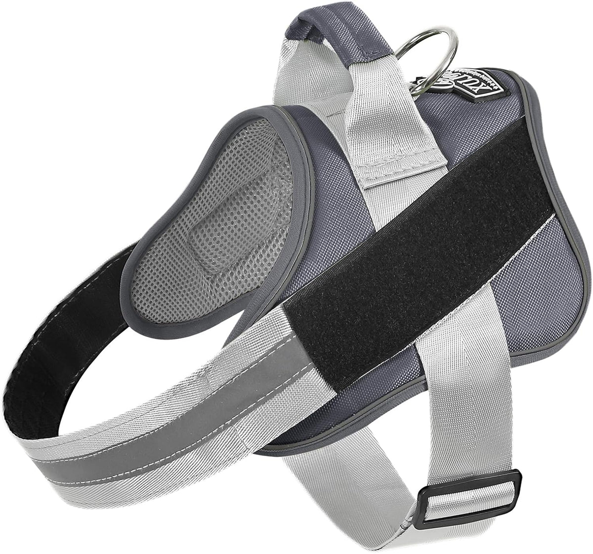 Dog Harness, No-Pull Reflective Dog Vest, Breathable Adjustable Pet Harness with Handle for Outdoor Walking - No More Pulling, Tugging or Choking (Blue, S)