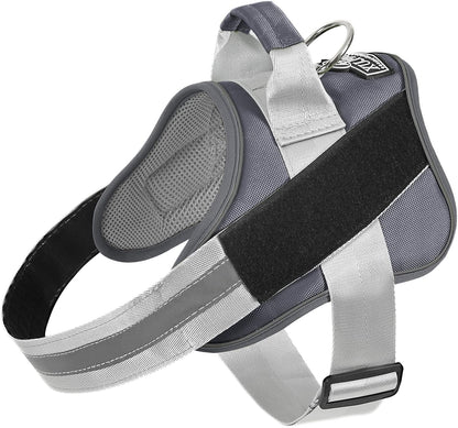 Dog Harness, No-Pull Reflective Dog Vest, Breathable Adjustable Pet Harness with Handle for Outdoor Walking - No More Pulling, Tugging or Choking (Blue, S)