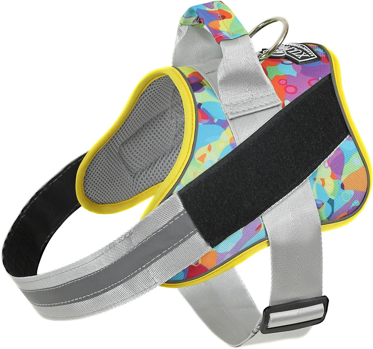 Dog Harness, No-Pull Reflective Dog Vest, Breathable Adjustable Pet Harness with Handle for Outdoor Walking - No More Pulling, Tugging or Choking (Blue, S)