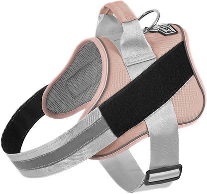 Dog Harness, No-Pull Reflective Dog Vest, Breathable Adjustable Pet Harness with Handle for Outdoor Walking - No More Pulling, Tugging or Choking (Blue, S)