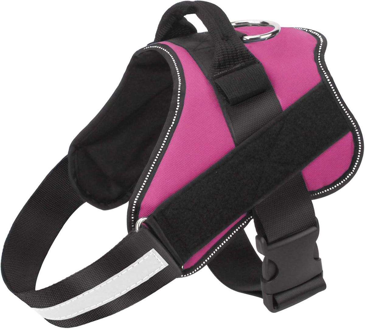 Dog Harness, No-Pull Reflective Dog Vest, Breathable Adjustable Pet Harness with Handle for Outdoor Walking - No More Pulling, Tugging or Choking (Blue, S)
