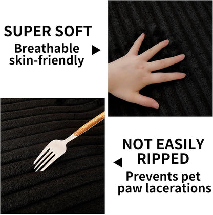 Waterproof Couch Cover for Dogs Washable,Faux Fur Pet Couch Covers for Sofa,Soft Dog Bed Cover Non-Slip Couch Covers for 3 Cushion Couch Sofa Pet Friendly (Off White, 35" x 82")