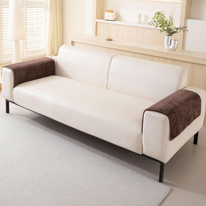 Waterproof Couch Cover for Dogs Washable,Faux Fur Pet Couch Covers for Sofa,Soft Dog Bed Cover Non-Slip Couch Covers for 3 Cushion Couch Sofa Pet Friendly (Off White, 35" x 82")