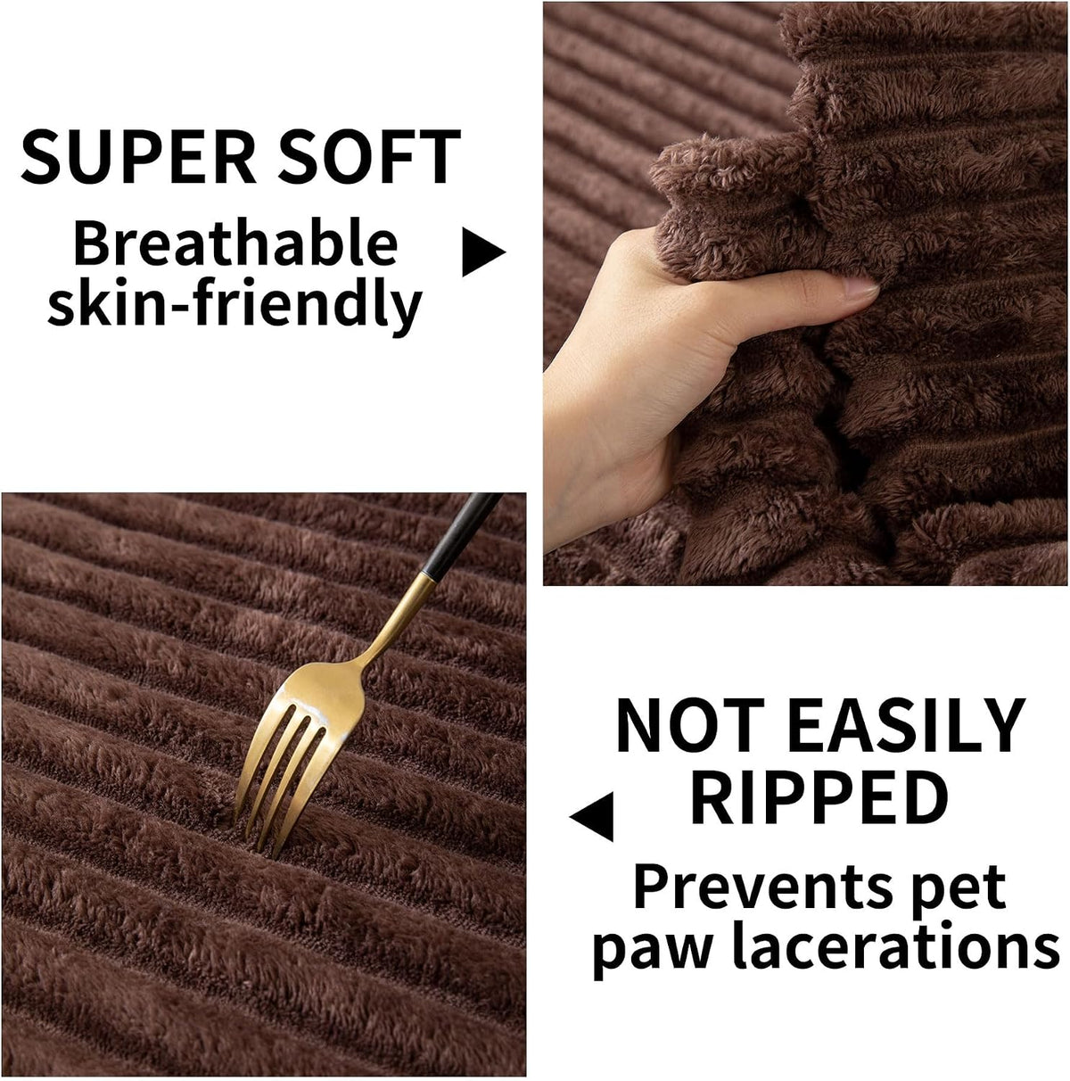 Waterproof Couch Cover for Dogs Washable,Faux Fur Pet Couch Covers for Sofa,Soft Dog Bed Cover Non-Slip Couch Covers for 3 Cushion Couch Sofa Pet Friendly (Off White, 35" x 82")