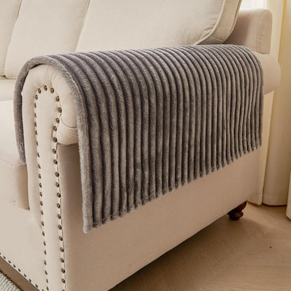 Waterproof Couch Cover for Dogs Washable,Faux Fur Pet Couch Covers for Sofa,Soft Dog Bed Cover Non-Slip Couch Covers for 3 Cushion Couch Sofa Pet Friendly (Off White, 35" x 82")