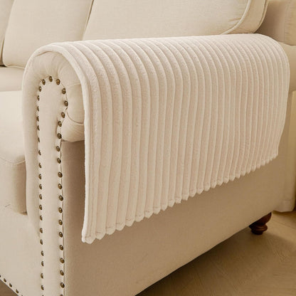 Waterproof Couch Cover for Dogs Washable,Faux Fur Pet Couch Covers for Sofa,Soft Dog Bed Cover Non-Slip Couch Covers for 3 Cushion Couch Sofa Pet Friendly (Off White, 35" x 82")