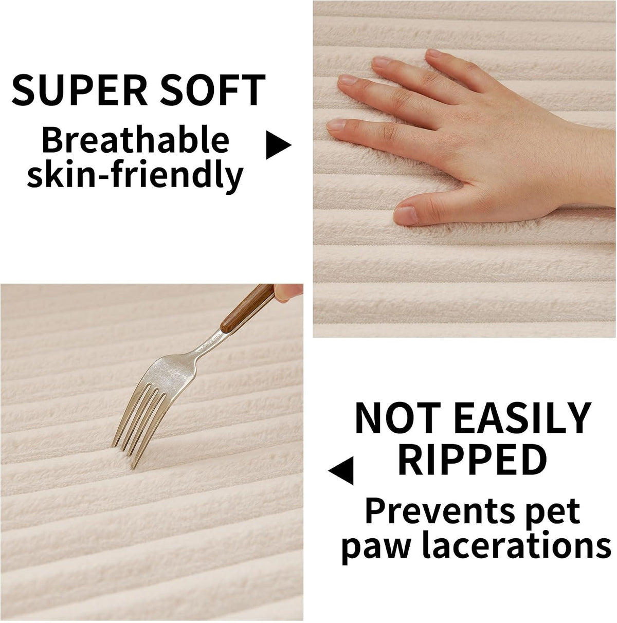 Waterproof Couch Cover for Dogs Washable,Faux Fur Pet Couch Covers for Sofa,Soft Dog Bed Cover Non-Slip Couch Covers for 3 Cushion Couch Sofa Pet Friendly (Off White, 35" x 82")