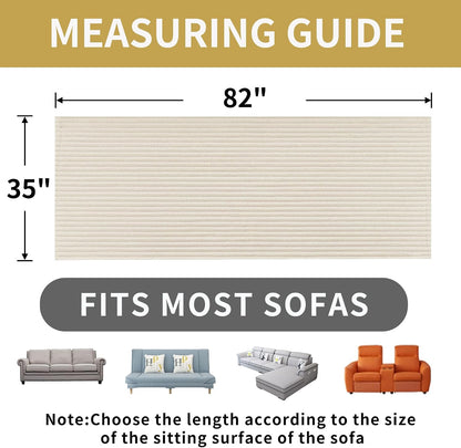 Waterproof Couch Cover for Dogs Washable,Faux Fur Pet Couch Covers for Sofa,Soft Dog Bed Cover Non-Slip Couch Covers for 3 Cushion Couch Sofa Pet Friendly (Off White, 35" x 82")
