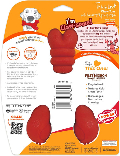 Lobster Power Chew Toy for Dogs, Dog Toys for Aggressive Chewers