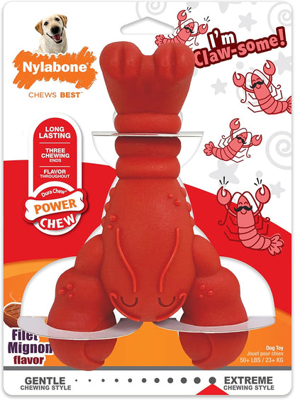 Lobster Power Chew Toy for Dogs, Dog Toys for Aggressive Chewers