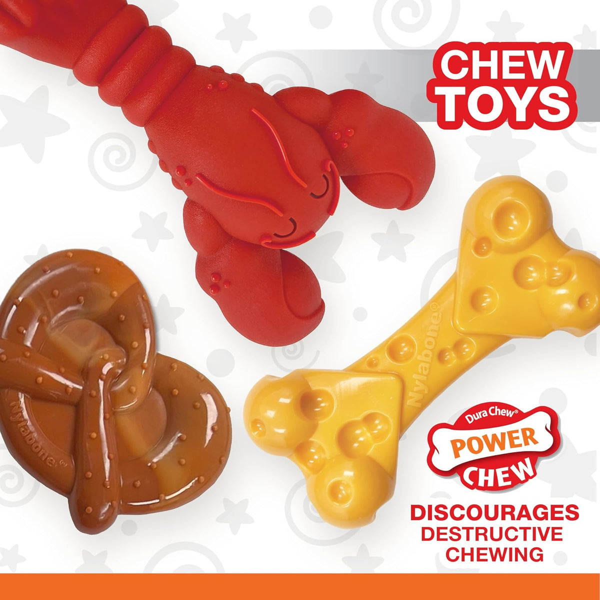 Lobster Power Chew Toy for Dogs, Dog Toys for Aggressive Chewers