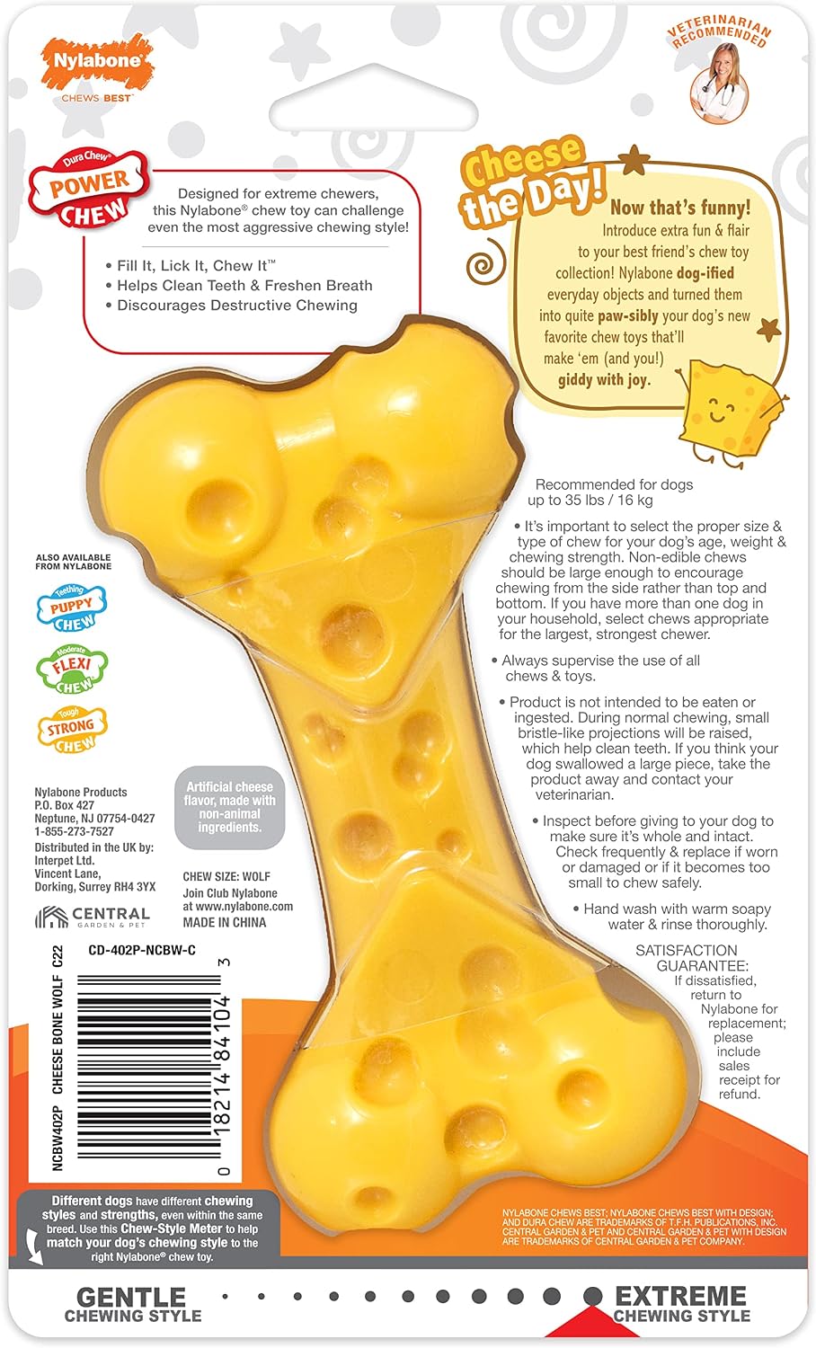Lobster Power Chew Toy for Dogs, Dog Toys for Aggressive Chewers