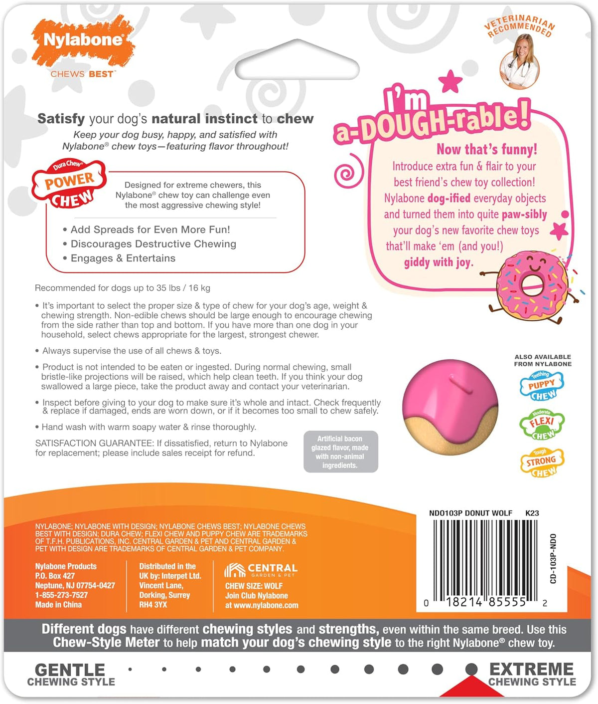 Lobster Power Chew Toy for Dogs, Dog Toys for Aggressive Chewers