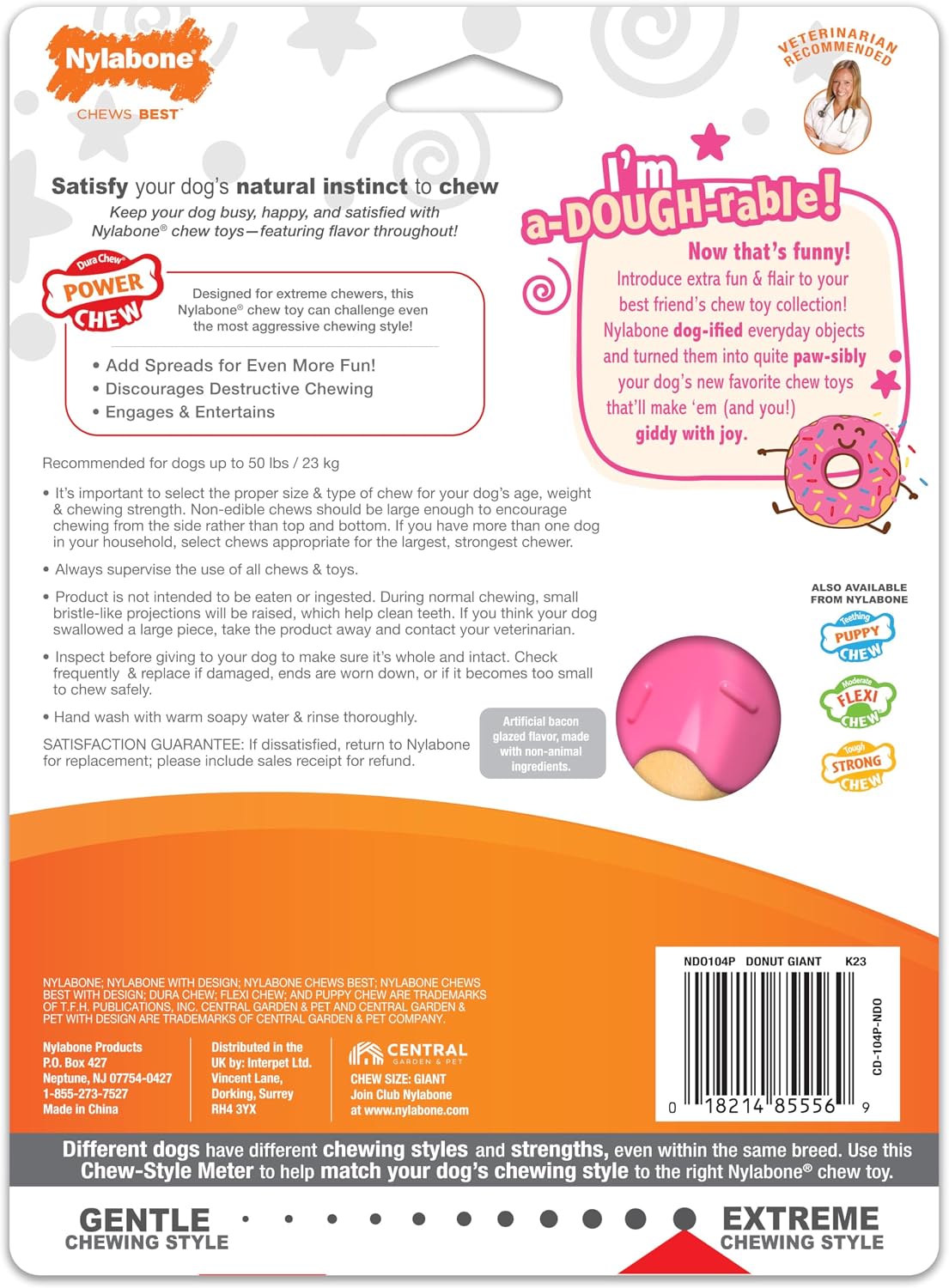 Lobster Power Chew Toy for Dogs, Dog Toys for Aggressive Chewers