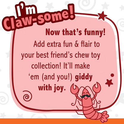 Lobster Power Chew Toy for Dogs, Dog Toys for Aggressive Chewers