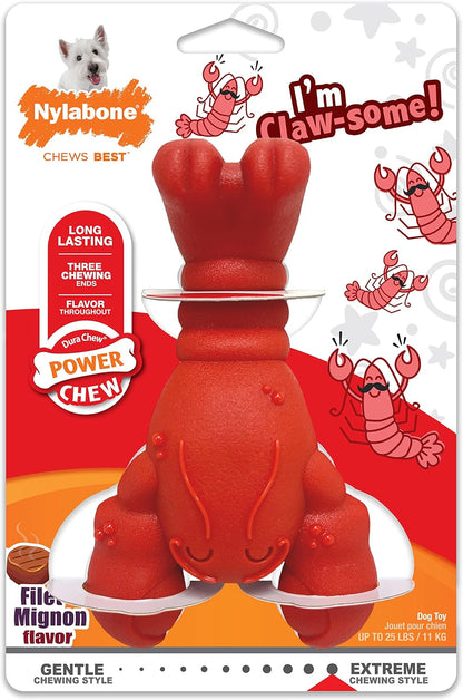 Lobster Power Chew Toy for Dogs, Dog Toys for Aggressive Chewers