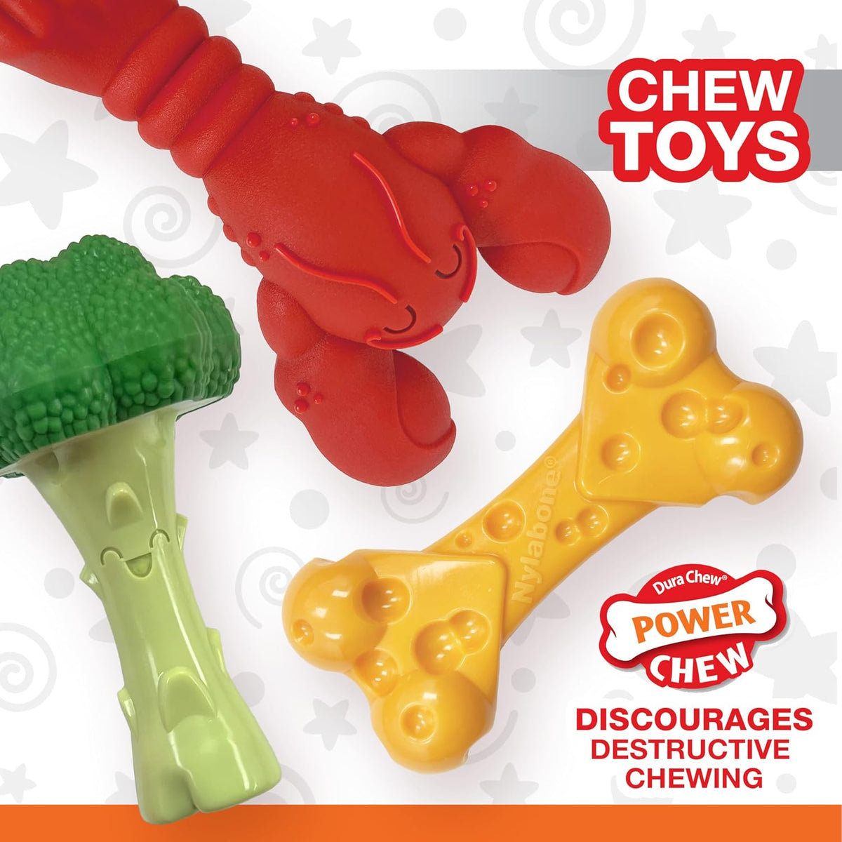 Lobster Power Chew Toy for Dogs, Dog Toys for Aggressive Chewers
