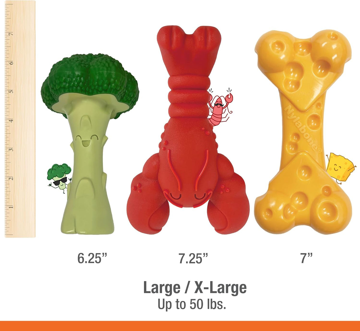 Lobster Power Chew Toy for Dogs, Dog Toys for Aggressive Chewers