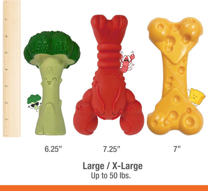 Lobster Power Chew Toy for Dogs, Dog Toys for Aggressive Chewers