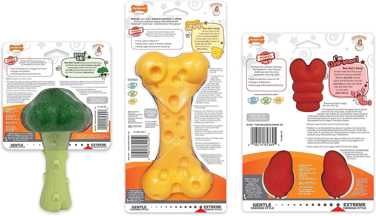 Lobster Power Chew Toy for Dogs, Dog Toys for Aggressive Chewers