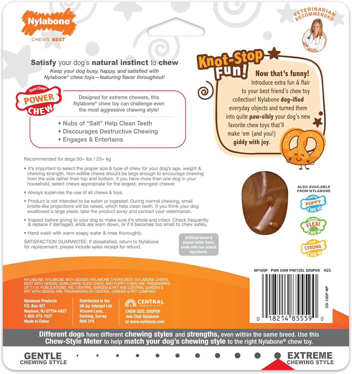 Lobster Power Chew Toy for Dogs, Dog Toys for Aggressive Chewers