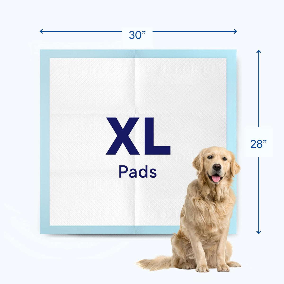 Puppy Pads Pet Pee Pads for Dogs & Puppy Training - 100 Count - Potty Pads for Dogs 22" x 22" Leak-Proof Dog Pee Pads - Quick-Dry Surface - Heavy Duty Absorbent Disposable Dog Wee Pad Bulk Pack