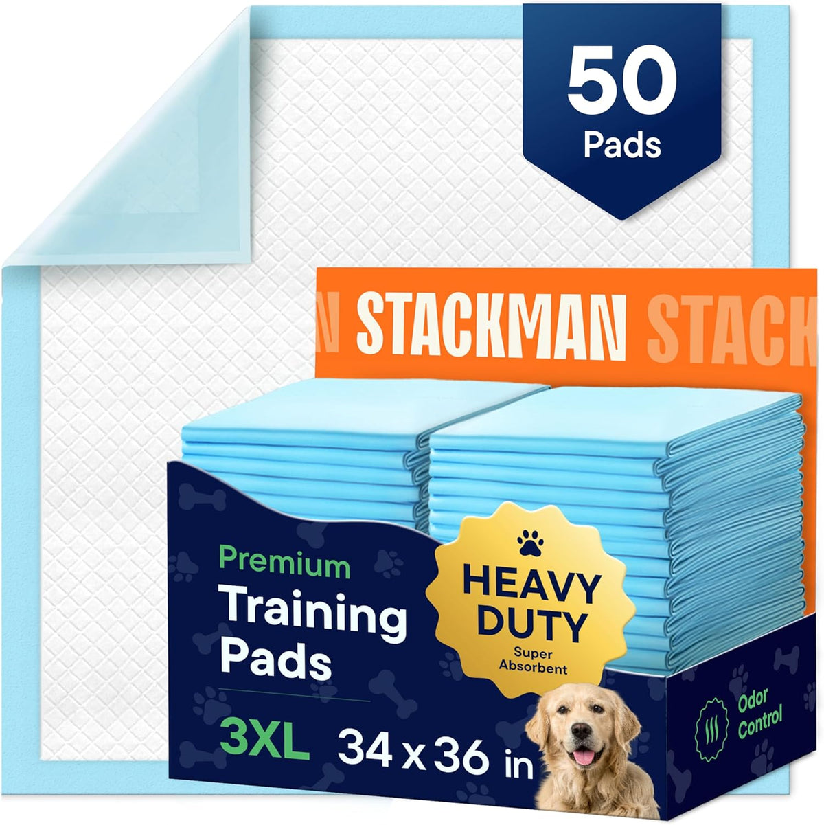 Puppy Pads Pet Pee Pads for Dogs & Puppy Training - 100 Count - Potty Pads for Dogs 22" x 22" Leak-Proof Dog Pee Pads - Quick-Dry Surface - Heavy Duty Absorbent Disposable Dog Wee Pad Bulk Pack