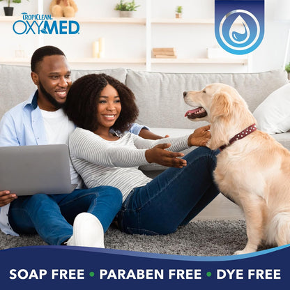 OxyMed Hypoallergenic Dog Shampoo for Allergies and Itching, Skin Soothing Shampoo for Pets with Sensitive Skin, Tearless, Cat Safe, 20oz.