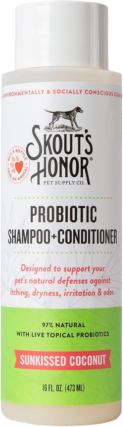 Probiotic Dog Shampoo and Conditioner - DOTW, 16 oz