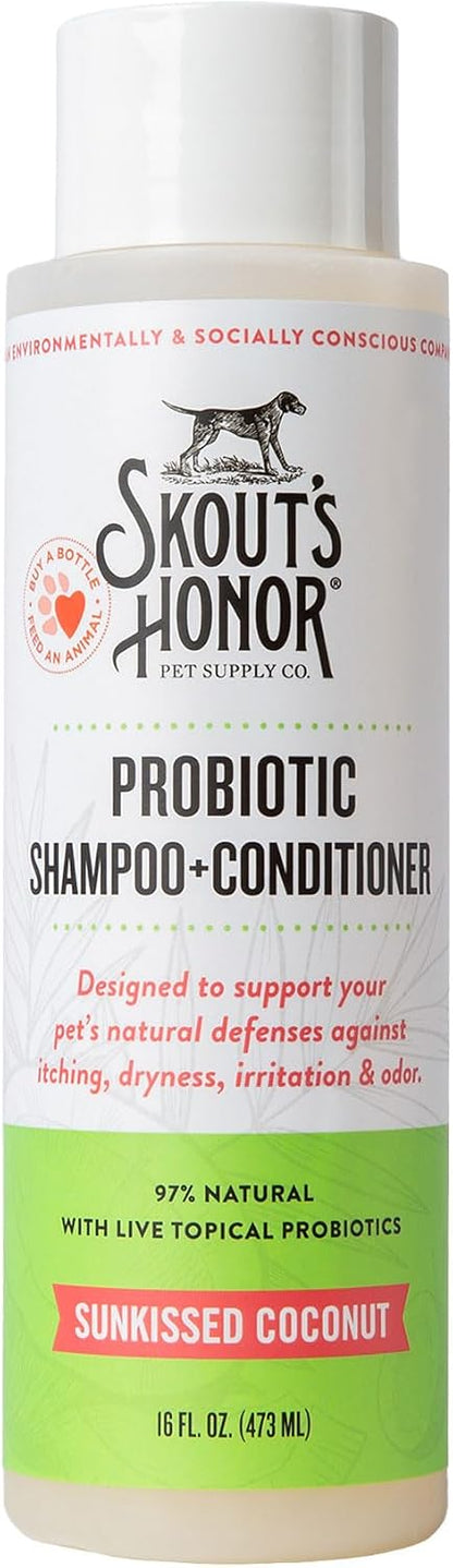 Probiotic Dog Shampoo and Conditioner - DOTW, 16 oz