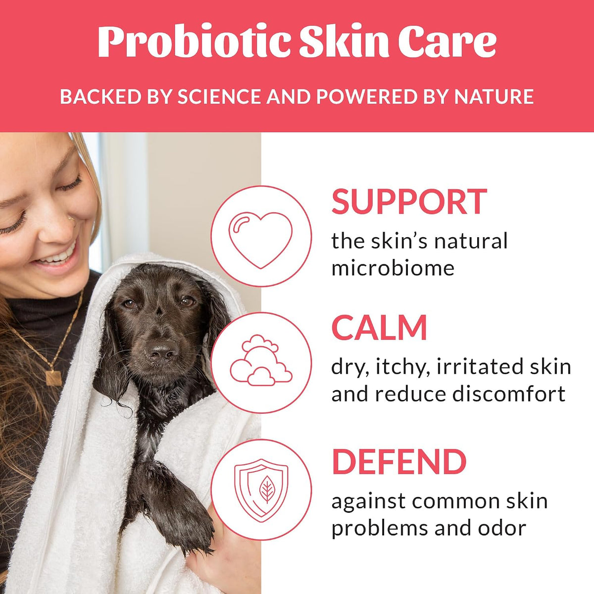 Probiotic Dog Shampoo and Conditioner - DOTW, 16 oz