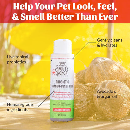 Probiotic Dog Shampoo and Conditioner - DOTW, 16 oz