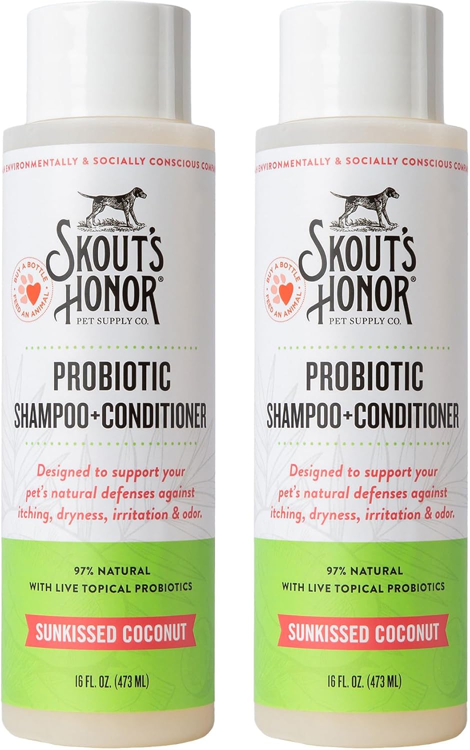 Probiotic Dog Shampoo and Conditioner - DOTW, 16 oz