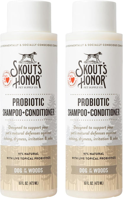 Probiotic Dog Shampoo and Conditioner - DOTW, 16 oz